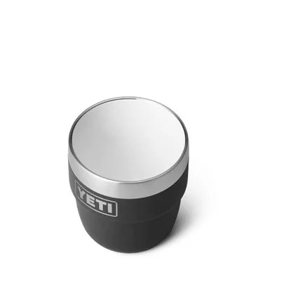 Yeti Rambler 4oz Stackable Cups (Schwarz / Silber)