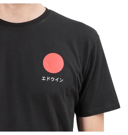 Edwin Japanese Sun TS Cotton Single Jersey (Schwarz)