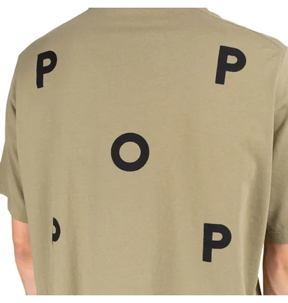 Pop Trading Company Logo T-Shirt (Oliv)
