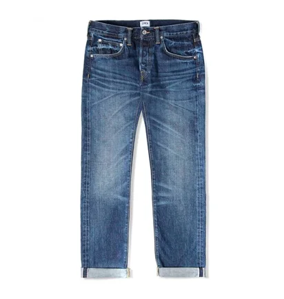 Edwin ED-55 Red Listed Selvage Denim Blue Contrast Clean Wash (Blau)