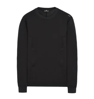 Stone Island Shadow Project Flank Pocket Crewneck (Schwarz)