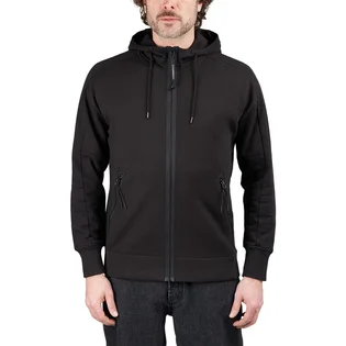C.P. Company Diagonal Raised Fleece Hooded Sweatshirt (Schwarz)