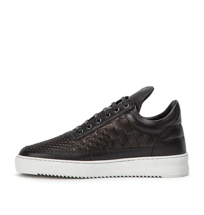 Filling Pieces Low Top Ripple Woven (Schwarz)