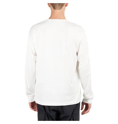 Stone Island Patch Long Sleeve T-Shirt (Weiß)