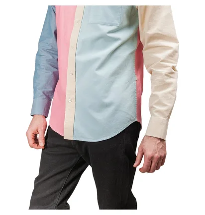 Aimé Leon Dore Color Blocked Oxford Shirt (Multi)