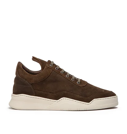 Filling Pieces Low Top Ghost Waxed Suede (Dunkelgrün)