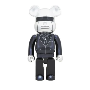 Medicom 1000% Daftpunk Thomas Bangalter Be@rbrick Toy (Schwarz / Silber)