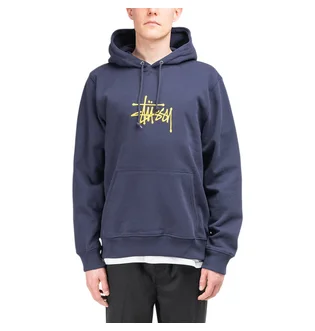 Stüssy Basic Embroidered Hoodie (Navy)