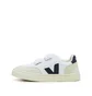 Veja Kids V-12 Velcro Canvas (Weiß / Navy)
