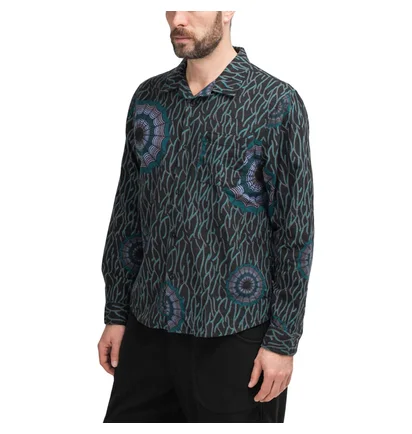 Stüssy Spider Web Flannel Shirt (Schwarz)