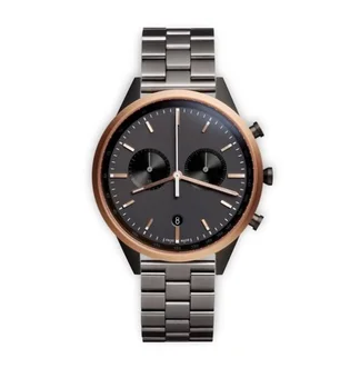 Uniform Wares C41 Chronograph Watch (Rose Gold / PVD Grau)