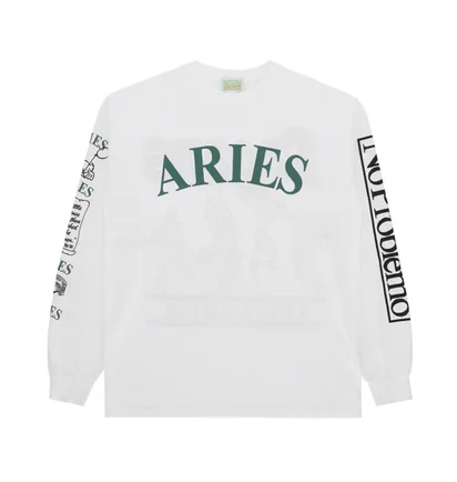 Aries Warriors Longsleeve (Weiß)