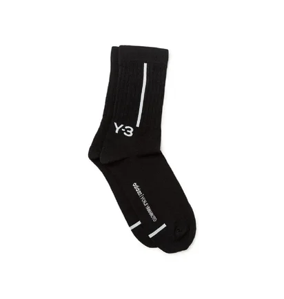 adidas Y-3 Crew Socks (Schwarz / Weiß)