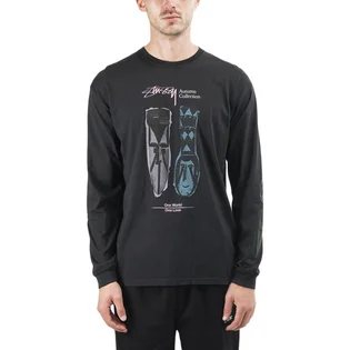 Stüssy Autumn Masks Pig. Dyed LS Tee (Schwarz)