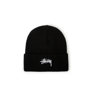 Stüssy Stock Cuff Beanie (Schwarz)