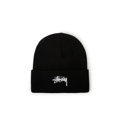 Stüssy Stock Cuff Beanie (Schwarz)
