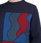 Parra Blocked Landscape Knitted Pullover (Navy / Multi)