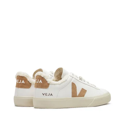 Veja WMNS Campo Winter Chromefree Leather (Weiss / Braun)