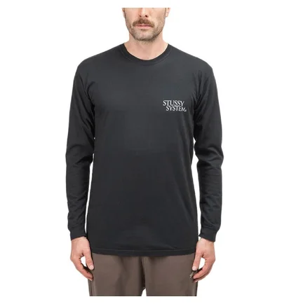 Stüssy Solar System Pig. Dyed Longsleeve (Schwarz)
