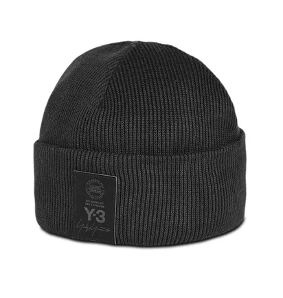 Y-3 Logo Beanie (Schwarz)