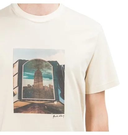 Chrystie NYC Quentin De Briey Photo T-Shirt (Creme)