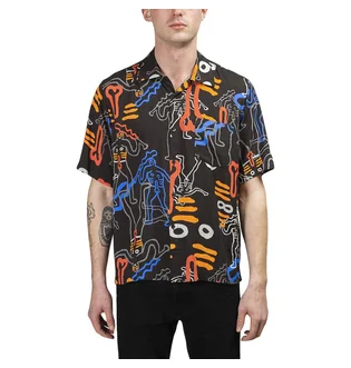 Aries Dude Hawaiian Shirt (Schwarz)