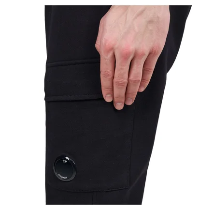 C.P. Company Diagonal Raised Fleece Sweatpants (Schwarz)