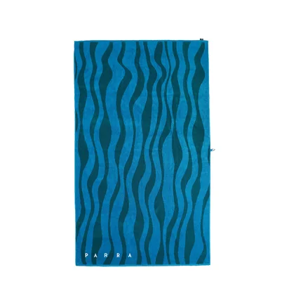 Parra Aqua Weed Waves Beach Towel (Blau / Petrol)