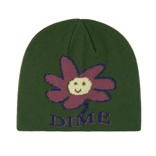 Dime Cute Flower Skull Cap Beanie (Grün)