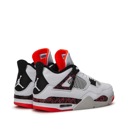 Air Jordan 4 Retro (Weiß / Schwarz)