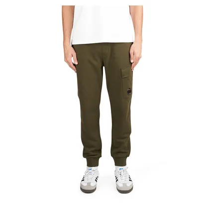 C.P. Company Diagonal Raised Fleece Cargo Sweatpants (Grün)