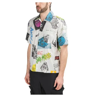 Aries Thrasher Hawaiian Shirt (Weiß)