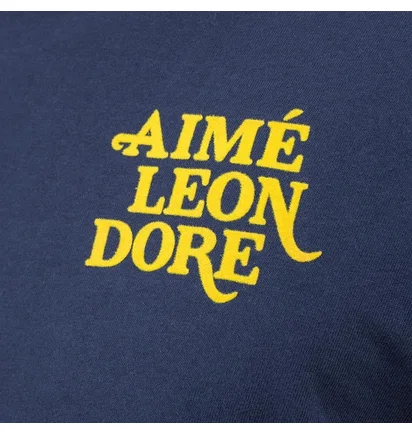 Aimé Leon Dore 70s Graphic Flocked T-Shirt (Navy)
