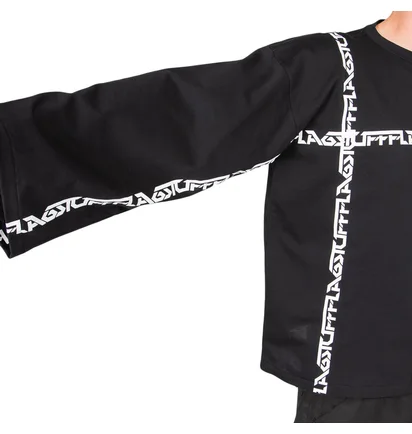 Flagstuff 'Big Line' L/S Tee (Schwarz)