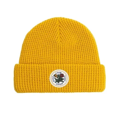 Aimé Leon Dore Waffle Knit Beanie (Gelb)
