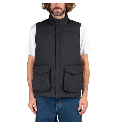 Snow Peak Recycled Nylon Ripstop Down Weste (Schwarz)