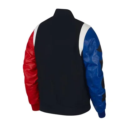 Air Jordan DNA Varsity Jacket (Schwarz / Rot / Blau)