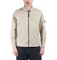 C.P. Company Organic Gabardine Full Zip Overshirt (Beige)