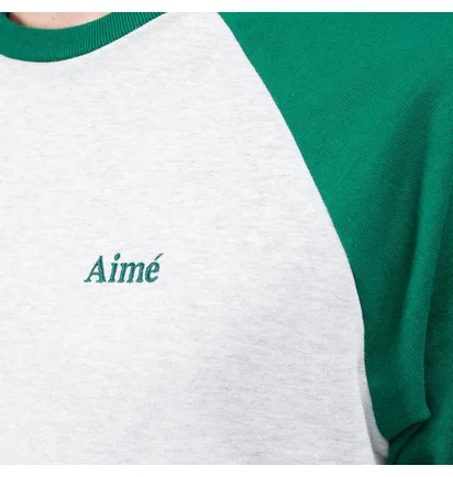 Aimé Leon Dore Baseball Longsleeve (Grau / Grün)