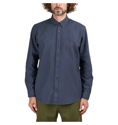 Carhartt WIP Longsleeve Bolton Shirt (Blau) – Carhartt WIP