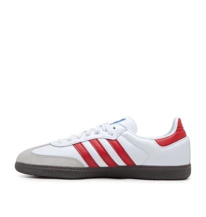 adidas Samba OG (Weiß / Rot / Grau)