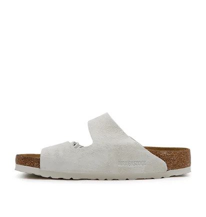 Birkenstock Arizona Soft Footbed Suede (Hellgrau)