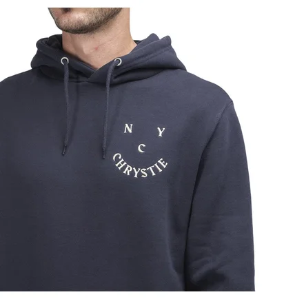 Chrystie NYC Smile Logo Hoodie (Navy)