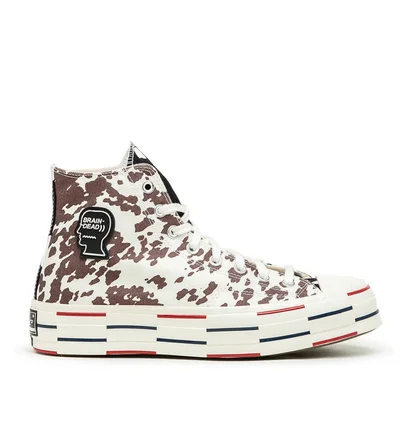 Converse x Brain Dead Chuck 70 Hi (Creme / Schwarz)
