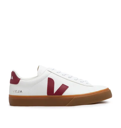 Veja Campo Chromefree Leather (Weiß / Rot)