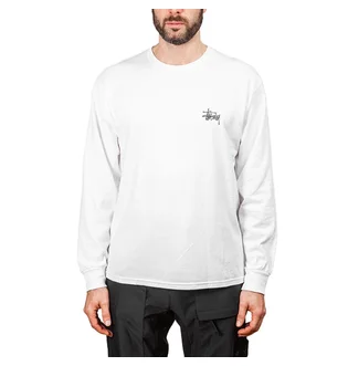 Stüssy Basic Stüssy L/S Tee (Weiß)