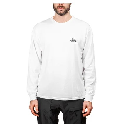 Stüssy Basic Stüssy L/S Tee (Weiß)