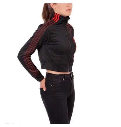 adidas by Alexander Wang AW Crop Track Top W (Schwarz / Rot)