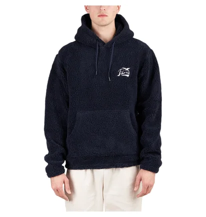Parra Pencil Bird Polar Fleece Hoodie (Navy)