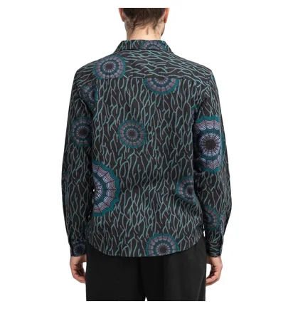 Stüssy Spider Web Flannel Shirt (Schwarz)